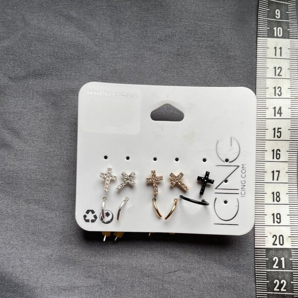 Bundle 3 for $12. Icing Stud Earrings - Picture 2 of 3